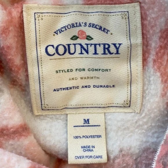 Victoria’s Secret Vintage 90’s Country Knit Partial Zip Pattern Sweater Top M - Picture 10 of 10